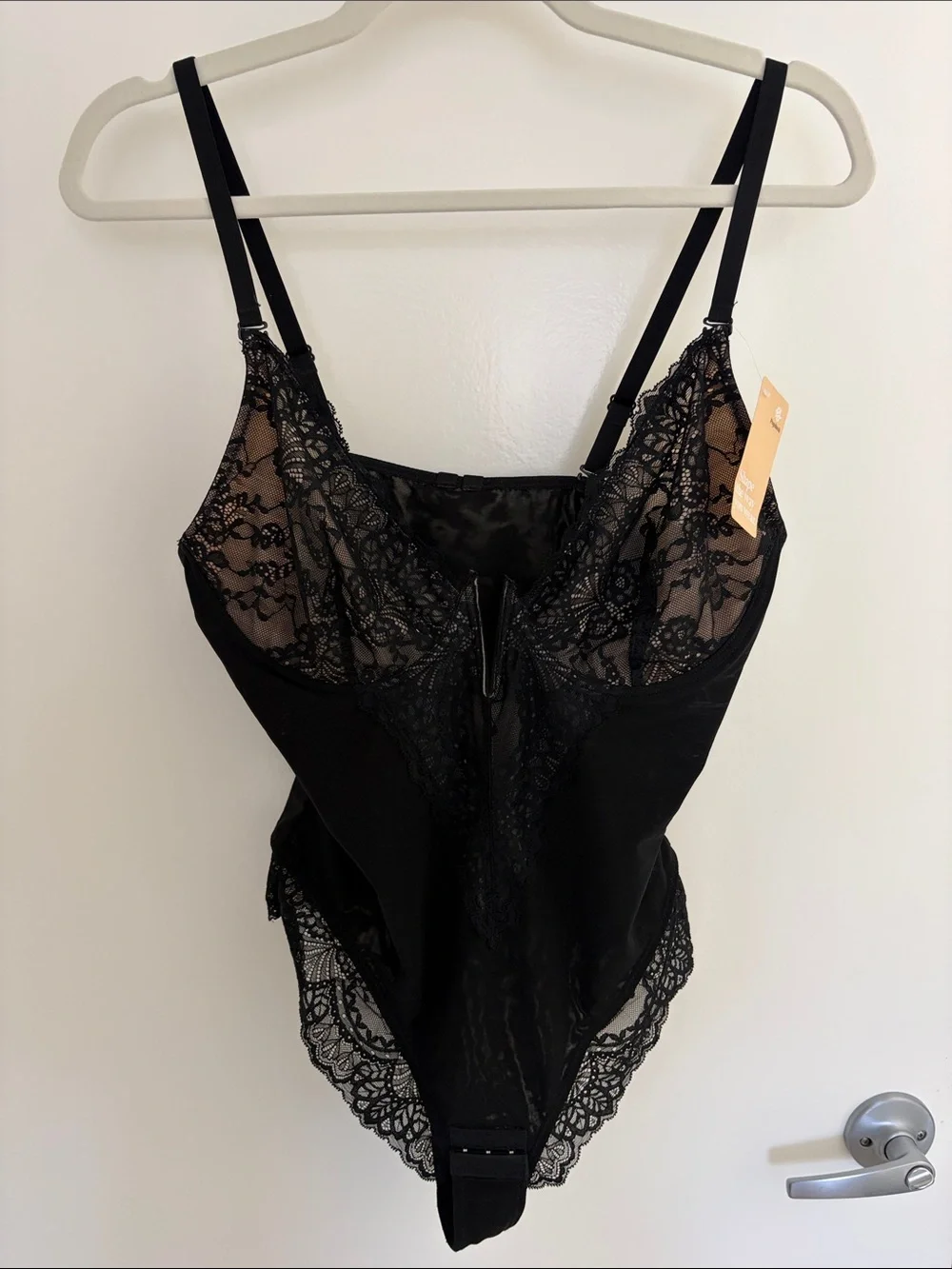 POPILUSH Black Lace Bodysuit Shapewear - Women Intimates L NWT